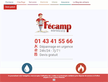 Tablet Screenshot of fecamp-services.com